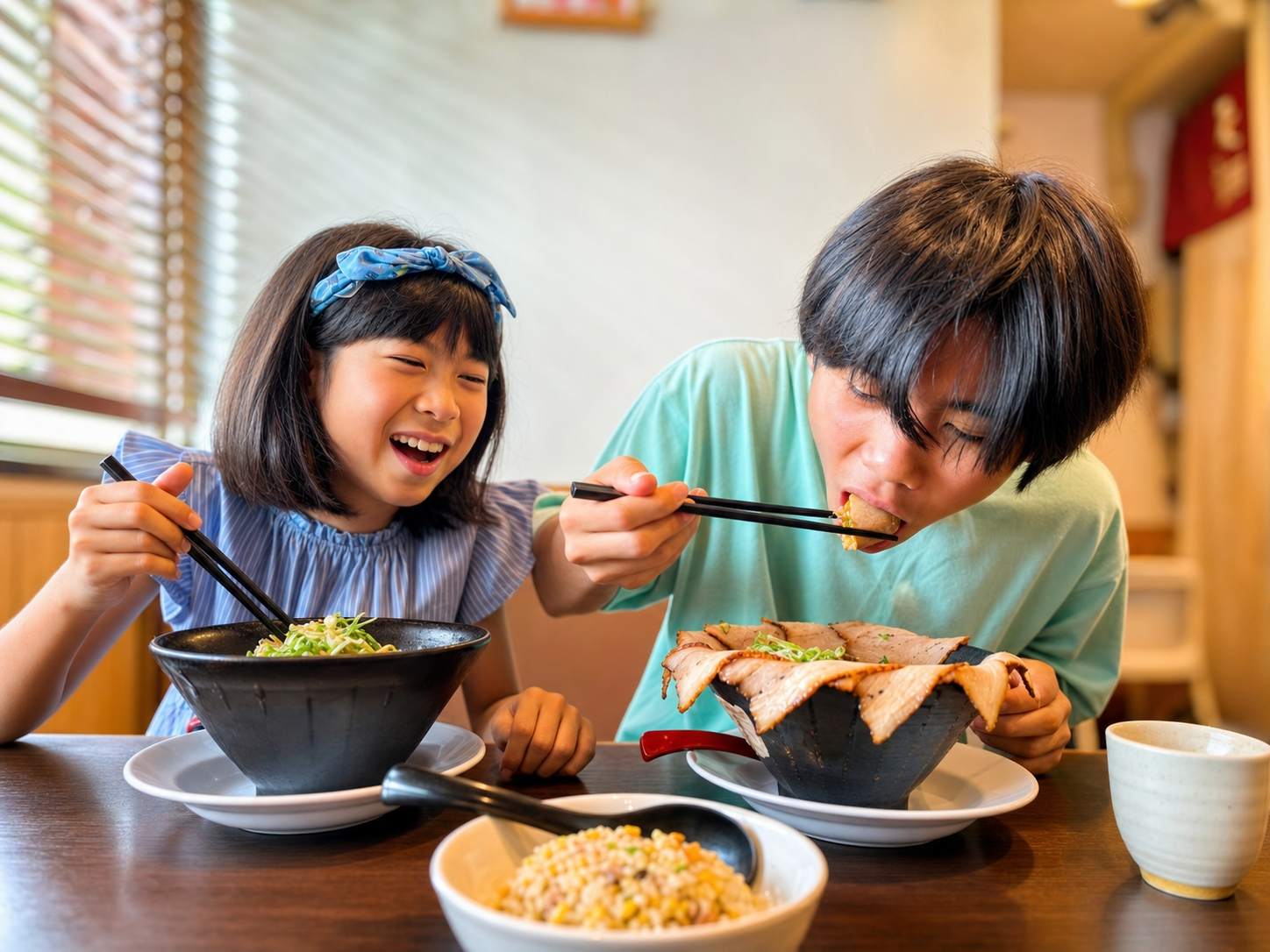 地域の飲食店での食事提供の様子