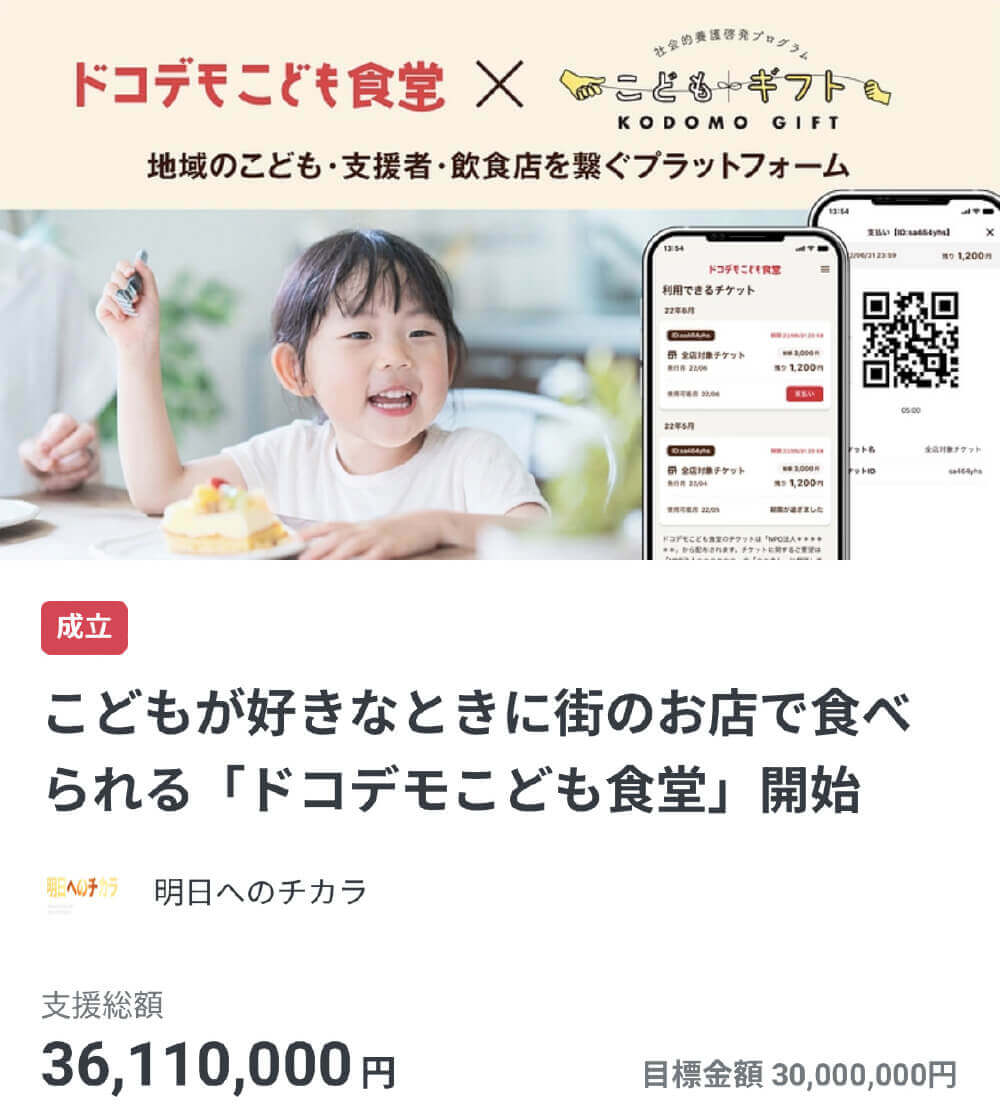 クラウドファンディング実績